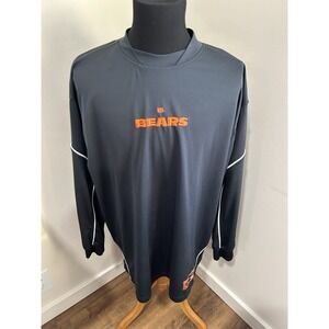 Vintage NFL Chicago Bears‎ Red Long Sleeve Shirt Embroidered Logo Mens L